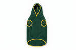 Dark Green Faux-Fur Pet Hoodie – Size 10
