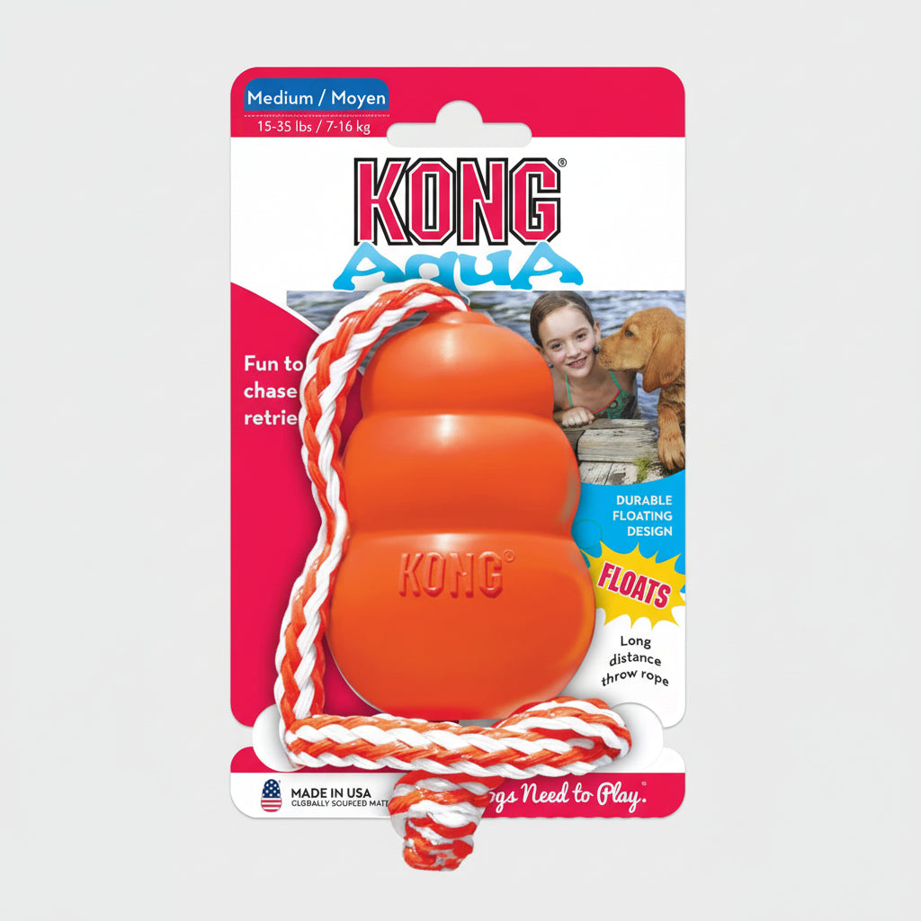 KONG Aqua Medium – Floating Fetch Toy for Dogs