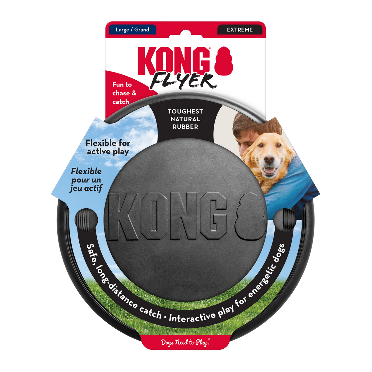 KONG Extreme Flyer Large – Durable Flying Disc for Dogs