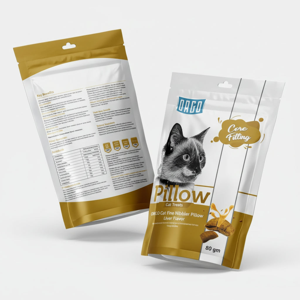 Orgo Pillow Cat Treats with Liver 80 g