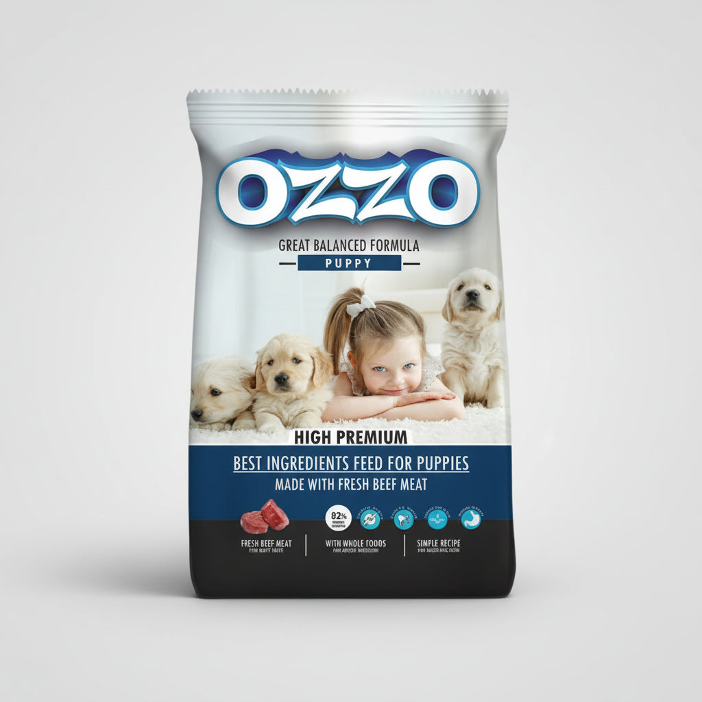 OZZO High Premium Puppy Dry Food With Fresh Beef Meat 4 Kg