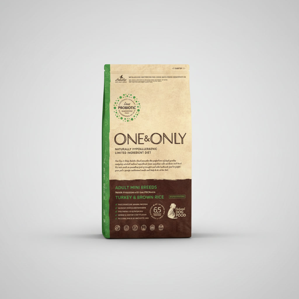 One & Only for Mini Breeds Turkey & Brown Rice 1kg