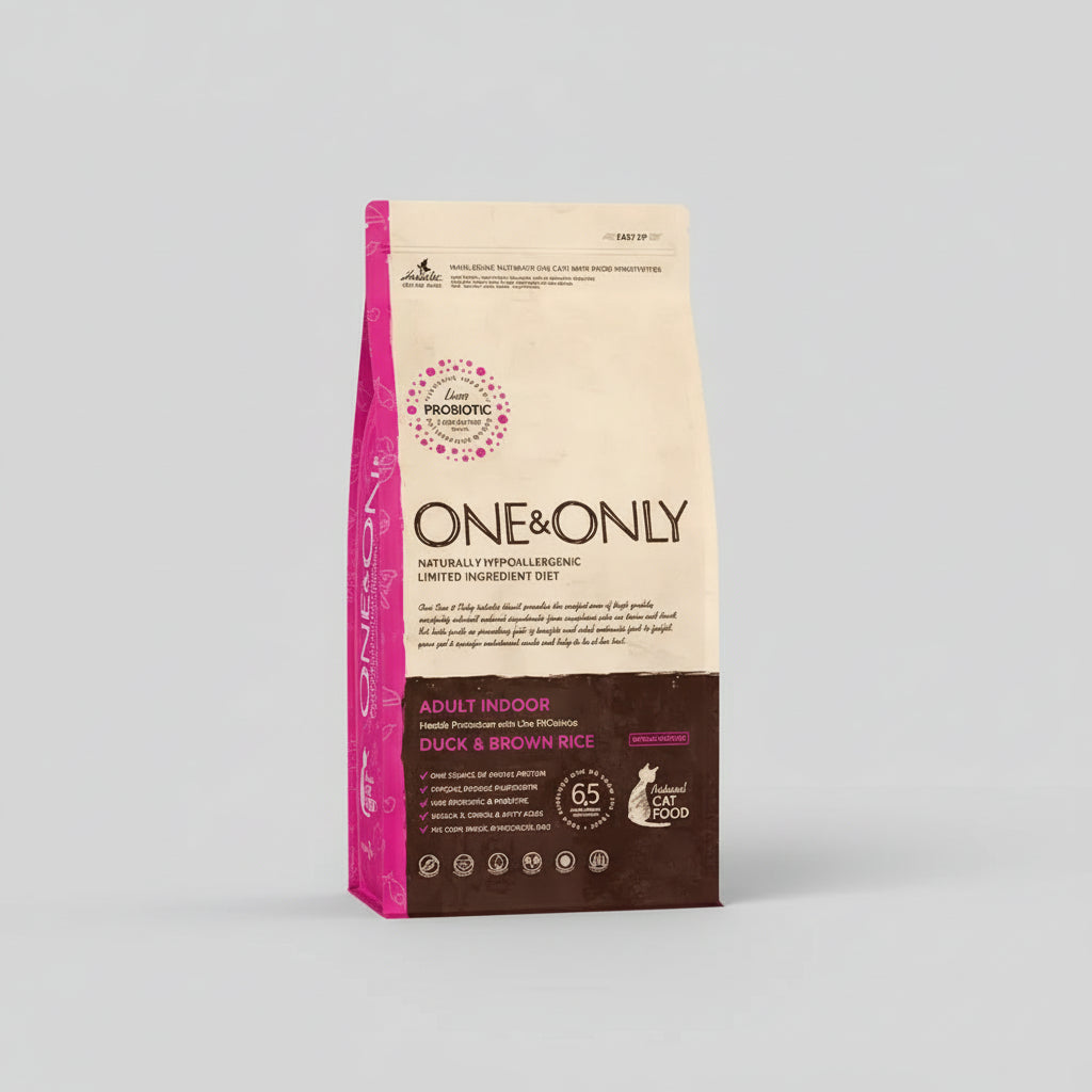One & Only dry food for Adult cat Indoor with Duck and rice 400G