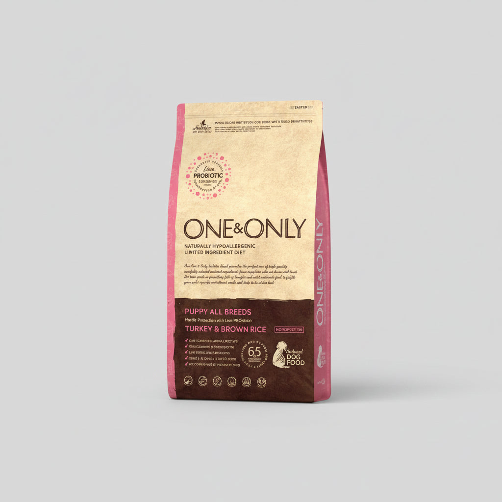 One and Only puppy all breeds turkey & rice dog dry food - 12Kg