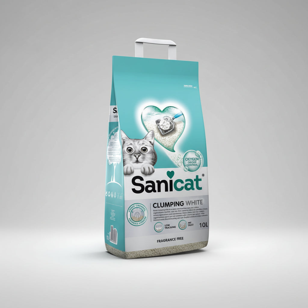 Sanicat Clumping White Fragrance Free 10L