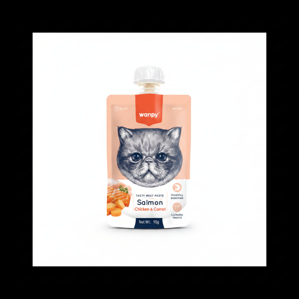 Wanpy Cat Meat Paste With Fresh Salmon Chicken 90 g