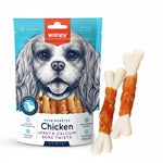 Wanpy Chicken Jerky & Calcium Bone Twist - 100 GM