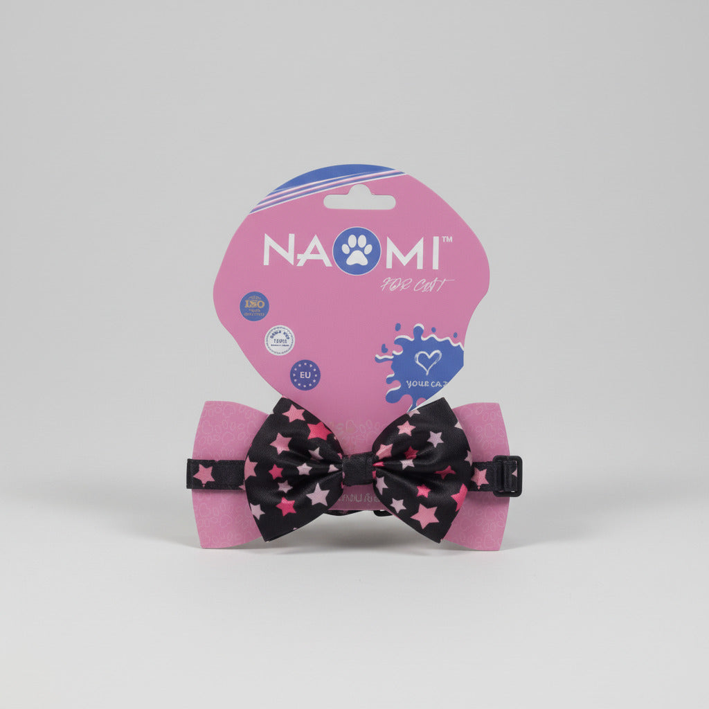 Naomi Elegant Star-Patterned Cat Bowtie