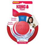 KONG Flyer – Durable Natural Rubber Flying Disc Dog Toy for High-Energy Fetch