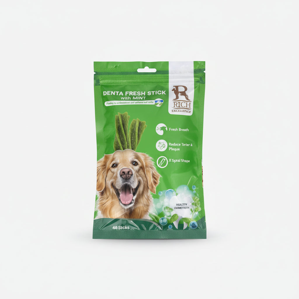 Rich Denta Fresh Stick For Adult Dogs With Mint 4 Sticks