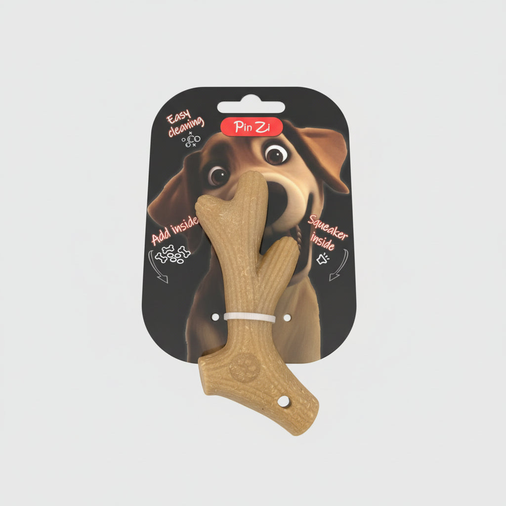 Pin Zi Wooden Antler Dog Chew Toy