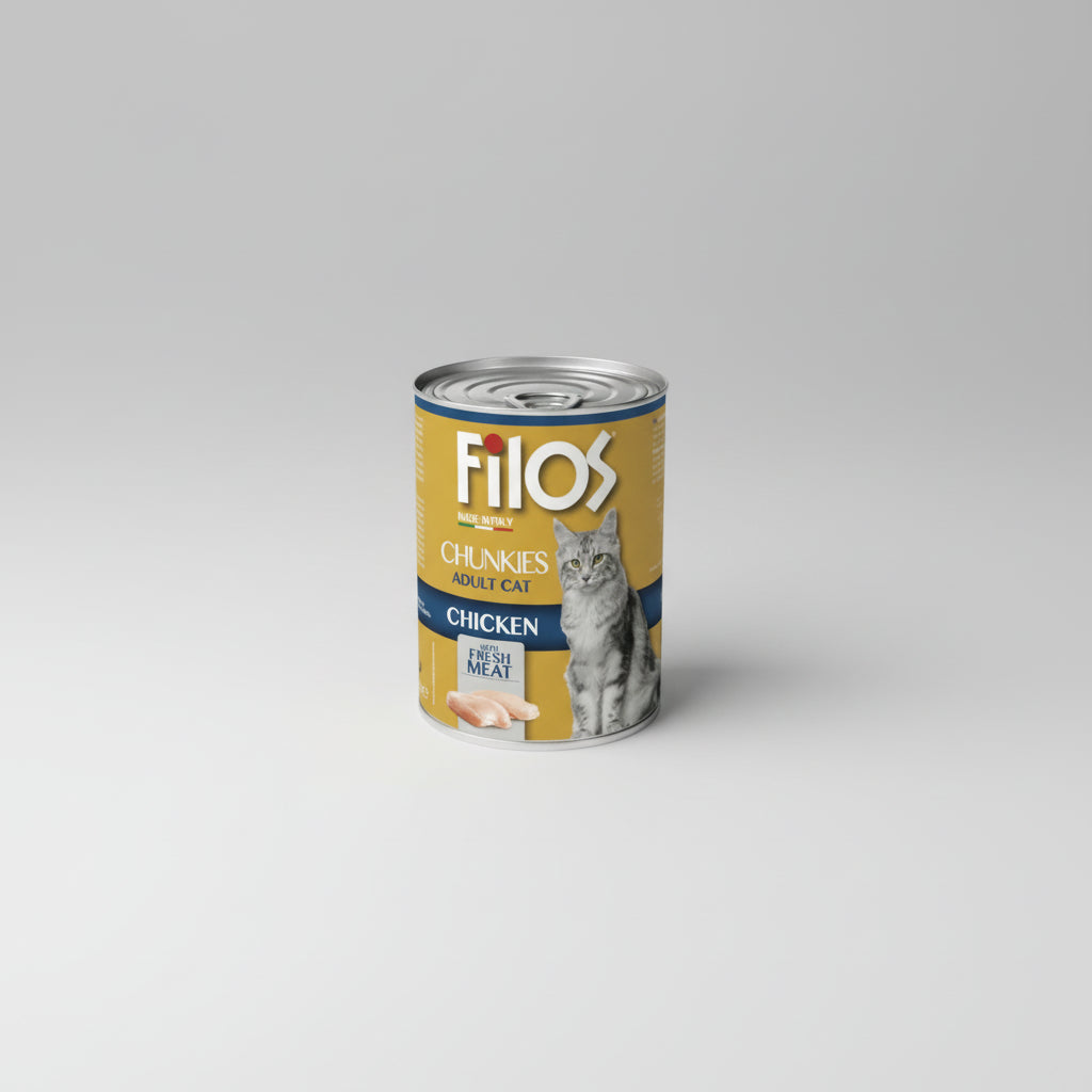Filos Chunks With Chicken - wet cat food 405g