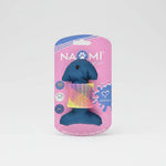 Naomi Squeaky & Crinkly Fish Plush Cat Toy with Multi-Texture Scratching Midsection