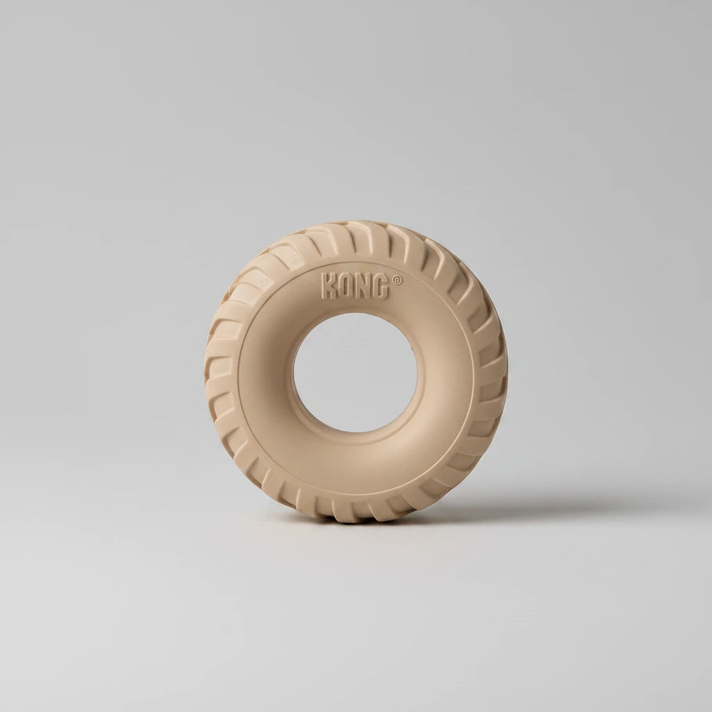 KONG Puppy Tires – Durable Natural Rubber Teething Toy & Treat Dispenser