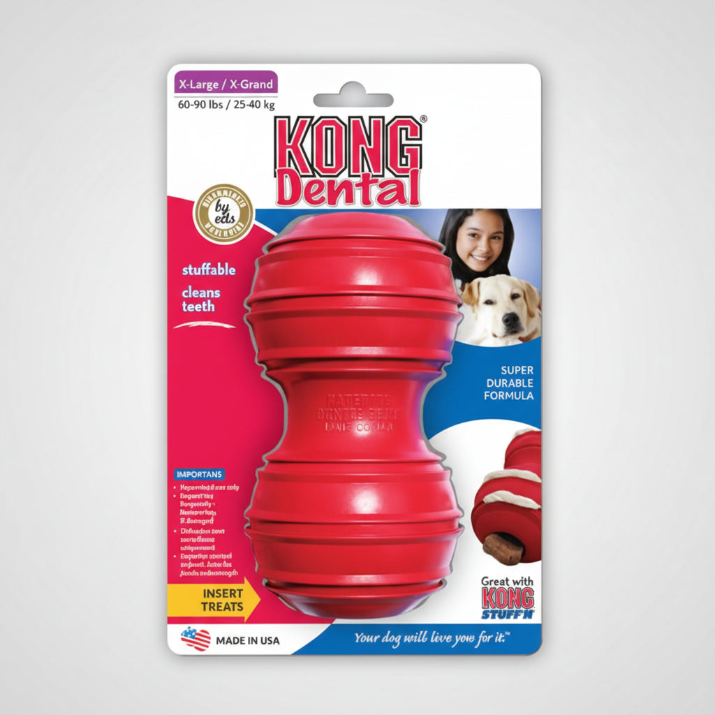 KONG Dental Dog Chew Toy – X-Large (XL) Size