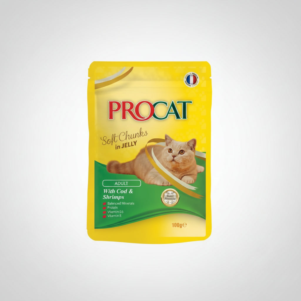 Procat Pouch Shrimp 100g