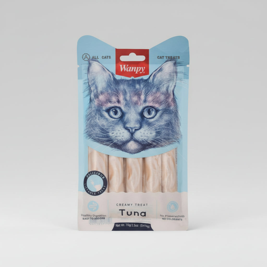 Wanpy Creamy Cat Treat With Tuna 70 gr