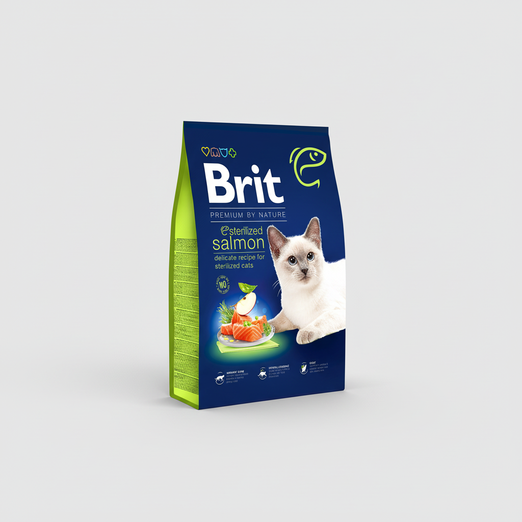 Brit salmon Sterilized Cat adult food Adult 8kg