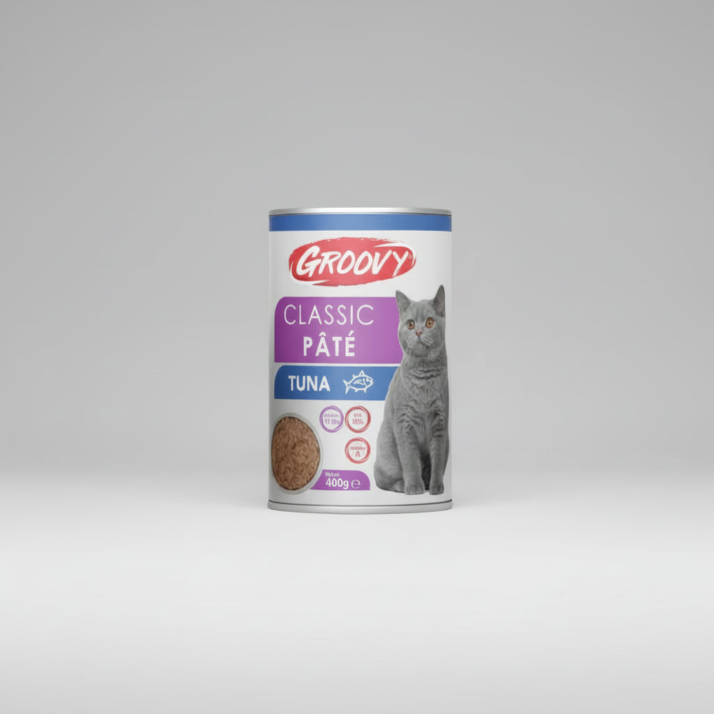 Groovy Wet Food For cats classic pate tuna 400g