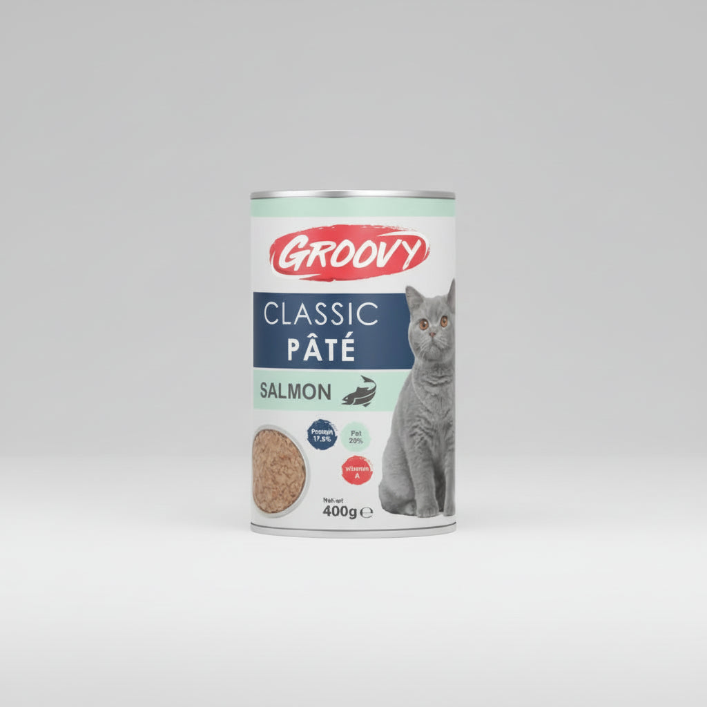 Groovy Classic Pate Adult Cat – Salmon 400g