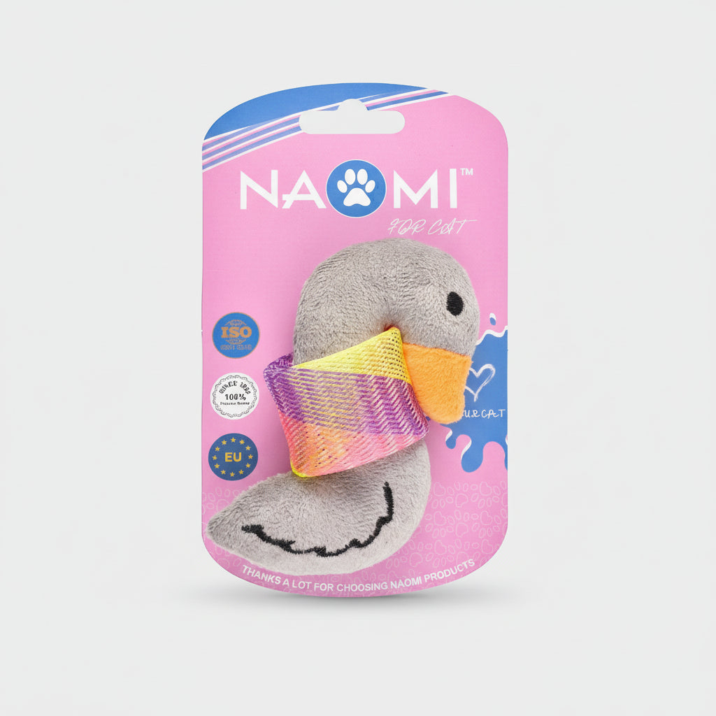 Naomi Plush Cat Toy – Duck Design