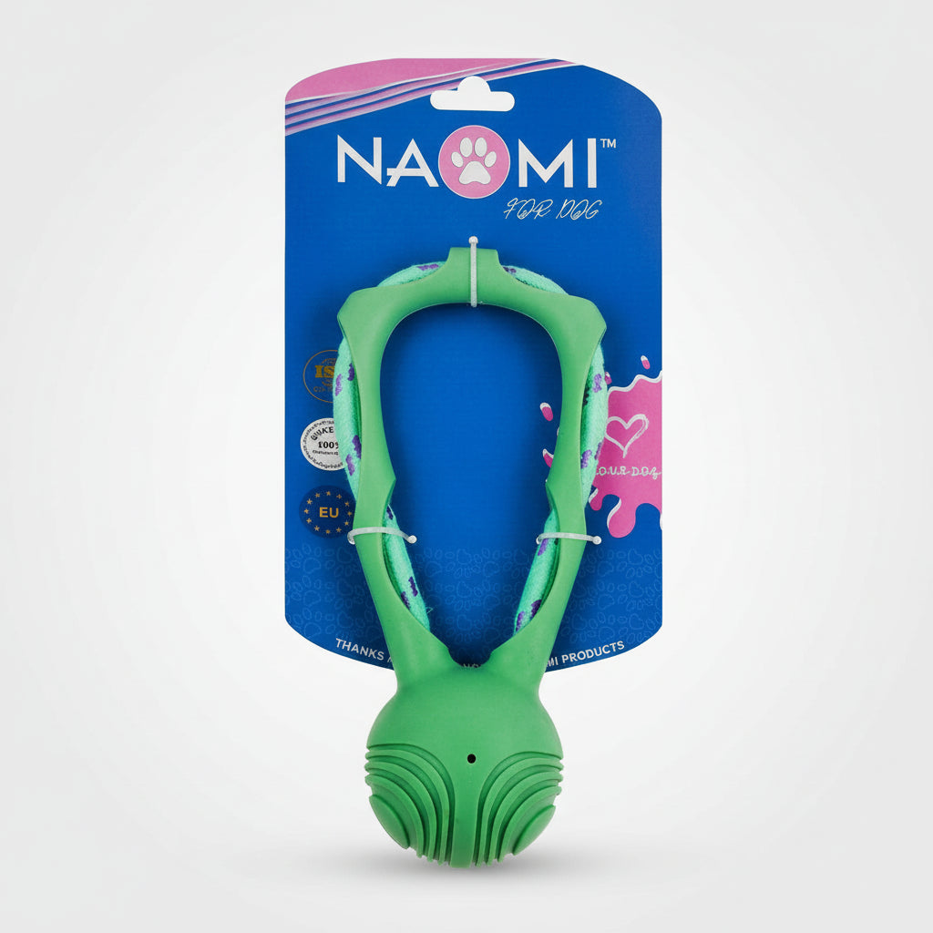Naomi Toy Ball Dog Tug Rope – Green