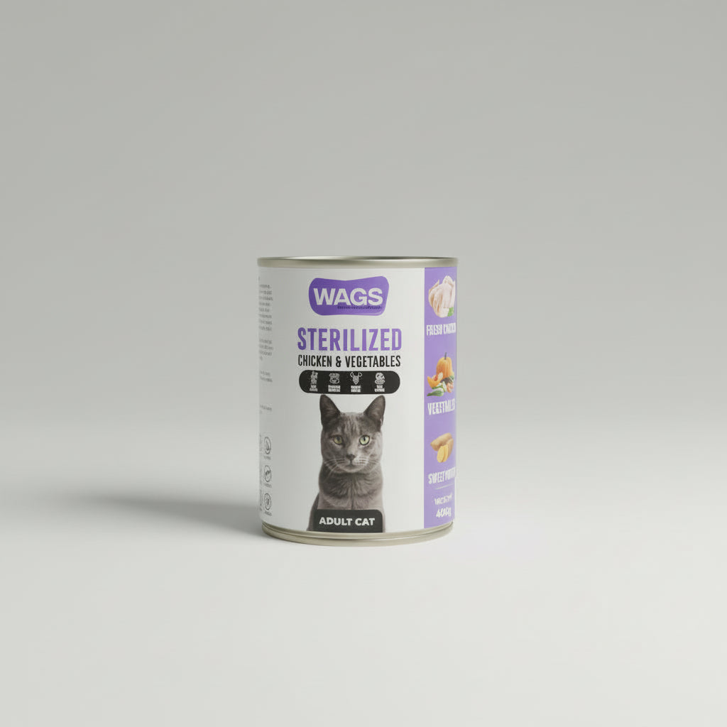 Wags Cat Wet Food - Sterilized Chicken