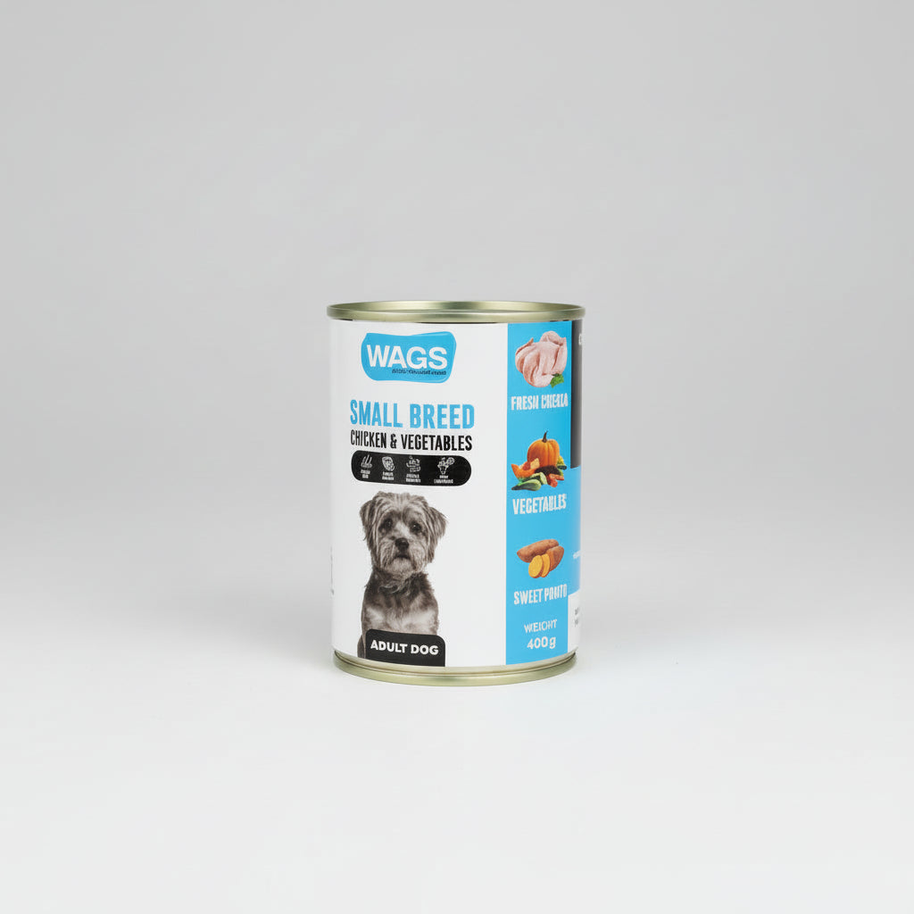 Wags Dog Wet Food with Chicken (Small Breed)