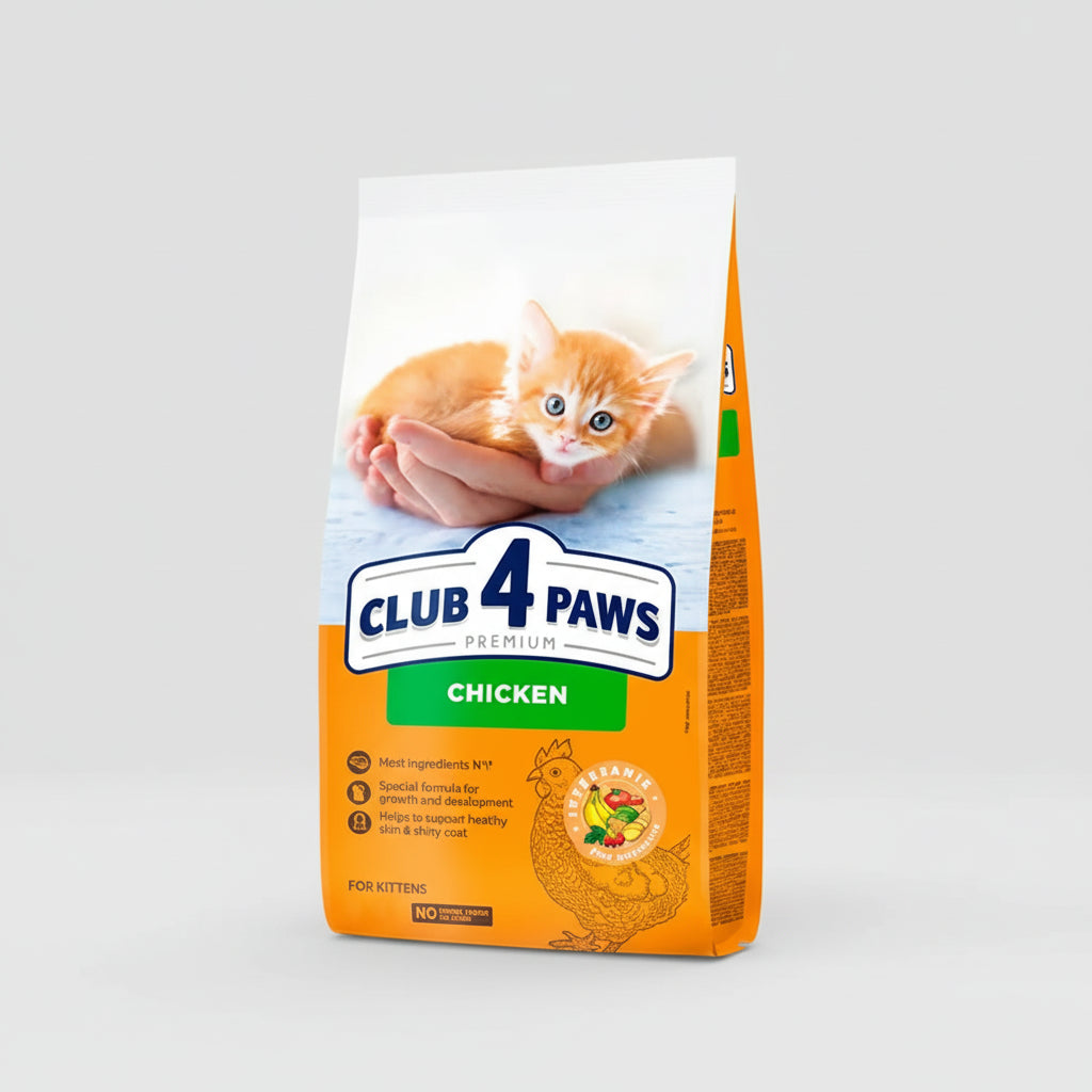club 4 paws premium kitten chicken