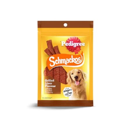 Pedigree Schmackos Grilled Liver Dog Treats 70g