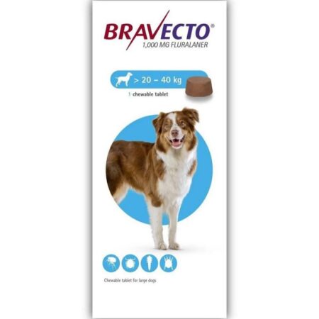 Bravecto Tablet Fluralaner For Dogs 20-40 Kg