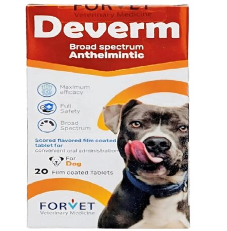 Deverm Anthelmintic For Dogs one tablet
