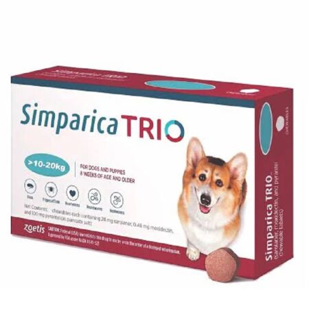 Simparica Trio Dogs 10 - 20KG - 1 Tablet