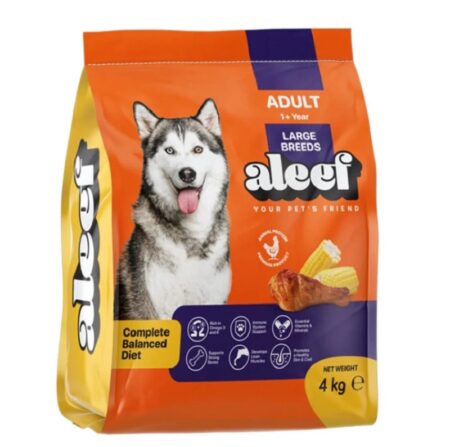 Aleef dry food adult dog large breeds 4 kg
