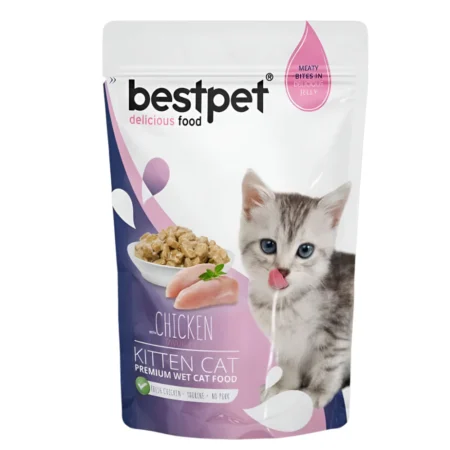 Bestpet Delicious Wet Food with Chicken in Jelly for Kittens 85 gr