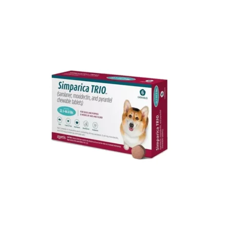 Simparica TRIO the Complete Flea, Tick, and Heartworm Prevention for Dogs   10-20kg