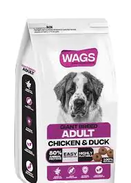 WAGS DOG DRY FOOD ADULT GIANT BREED CHICKEN & DUCK 4 KG