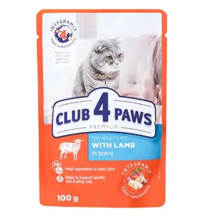 Club 4 Paws Adult cats Lamb100 g