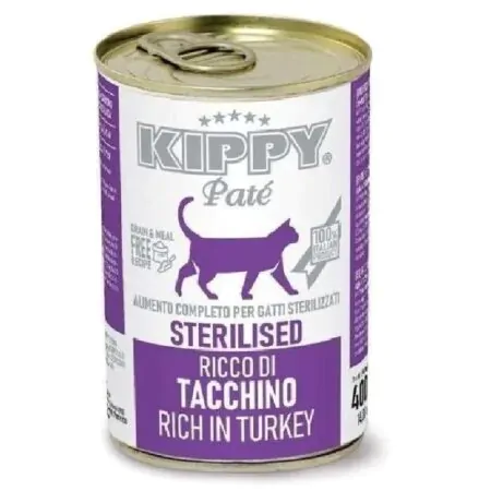 Kippy Wet Food For Cat Sterilised with Turkey 400g