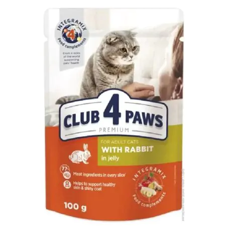 Club 4 Paws Adult cats Rabbit 100 g