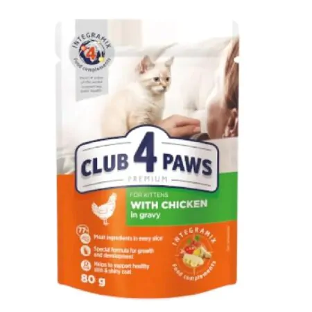 Club 4 Paws Kittens Chicken 80 g