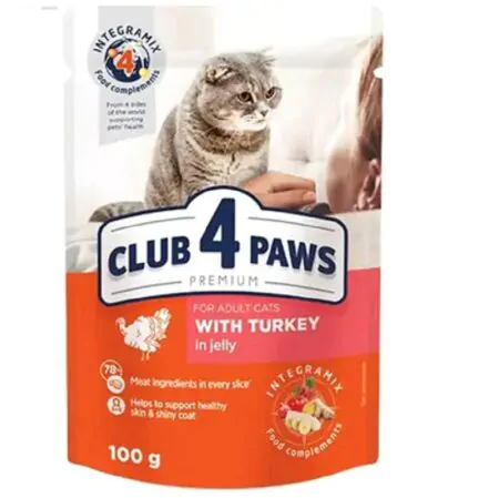 Club 4 Paws Adult cats Turkey 100 g