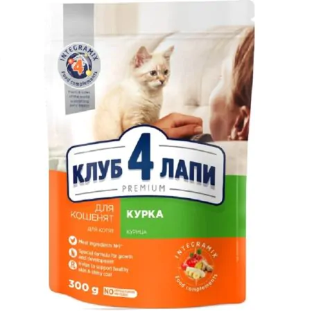 club 4 paws premium kitten chicken 300g