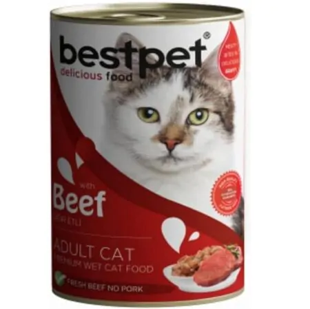 BestPet Wet Food Cat Adult Beef 400g