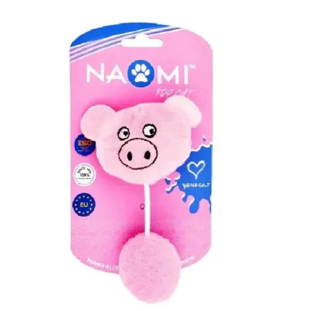 Naomi Pink Pig Plush Cat Toy‏ YT108787