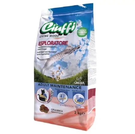Ciuffi Dry Food For Cats Adult Complete Beef 2Kg