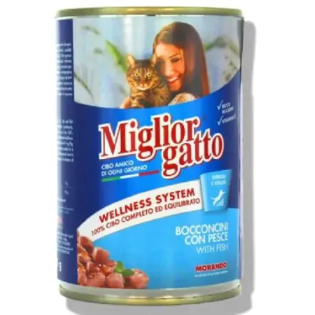 Miglior Gatto Cat Food Chunks With Fish 405g