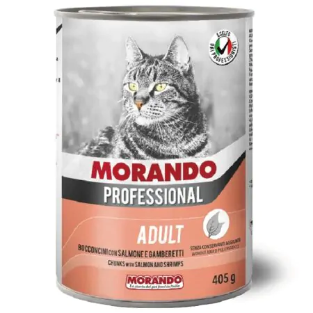 Migliorgatto Professional ADULT SMALL CHUNKS WITH SALMON AND SHRIMP (405g)