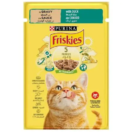 Purina Friskies Cat Wet Food, Duck In Gravy 85 g