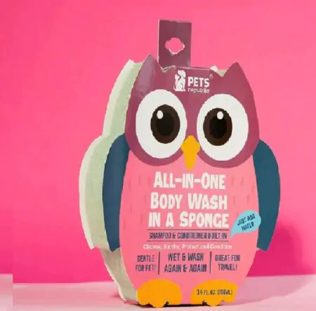pets republic body wash in a sponge